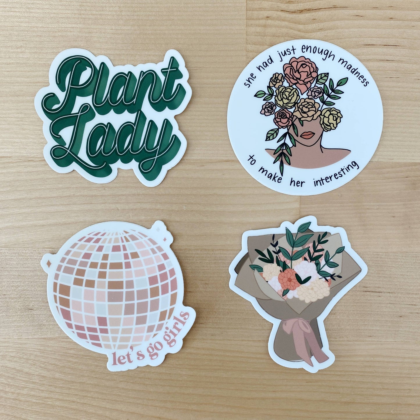 Plant Lady Script CLEAR Sticker