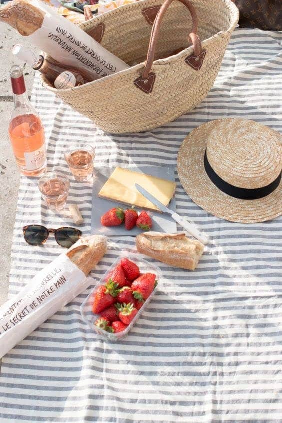 Bohemian French Market Basket – 100% Handmade
