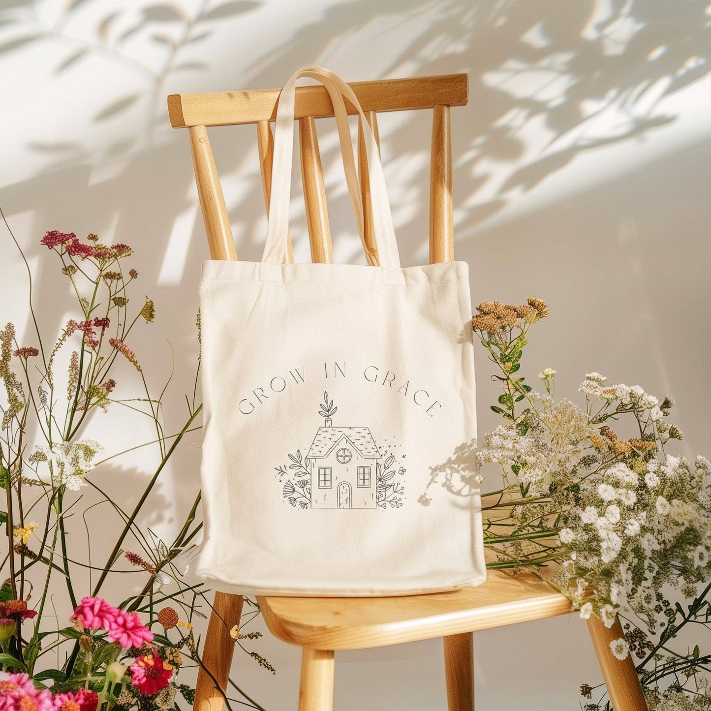 Grow In Grace Tote Bag