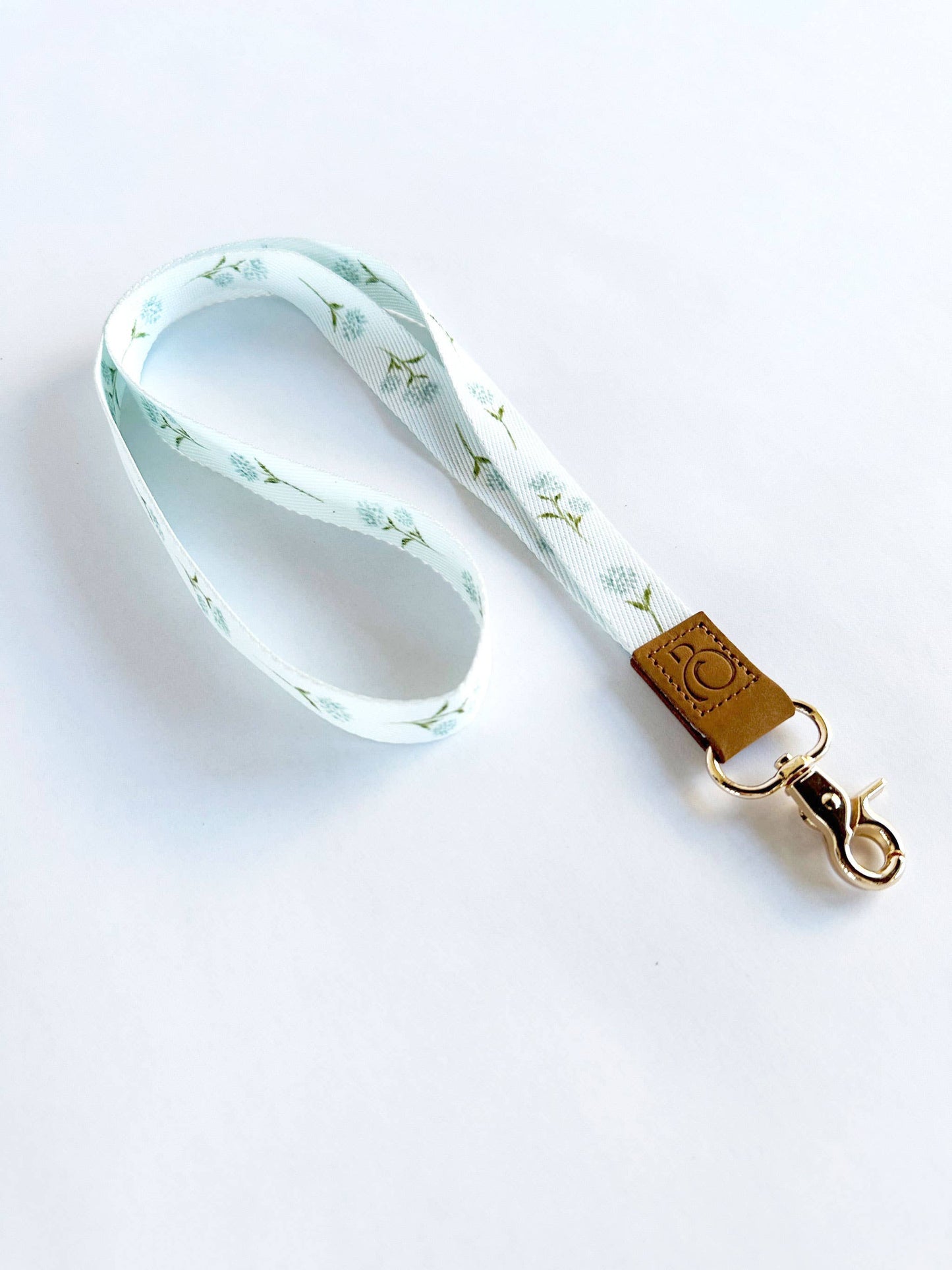 Neck Lanyard: Tan Floral