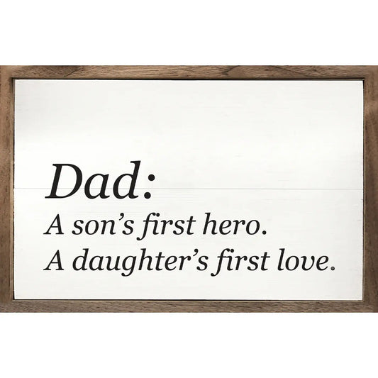 Dad Definition White: 8x5