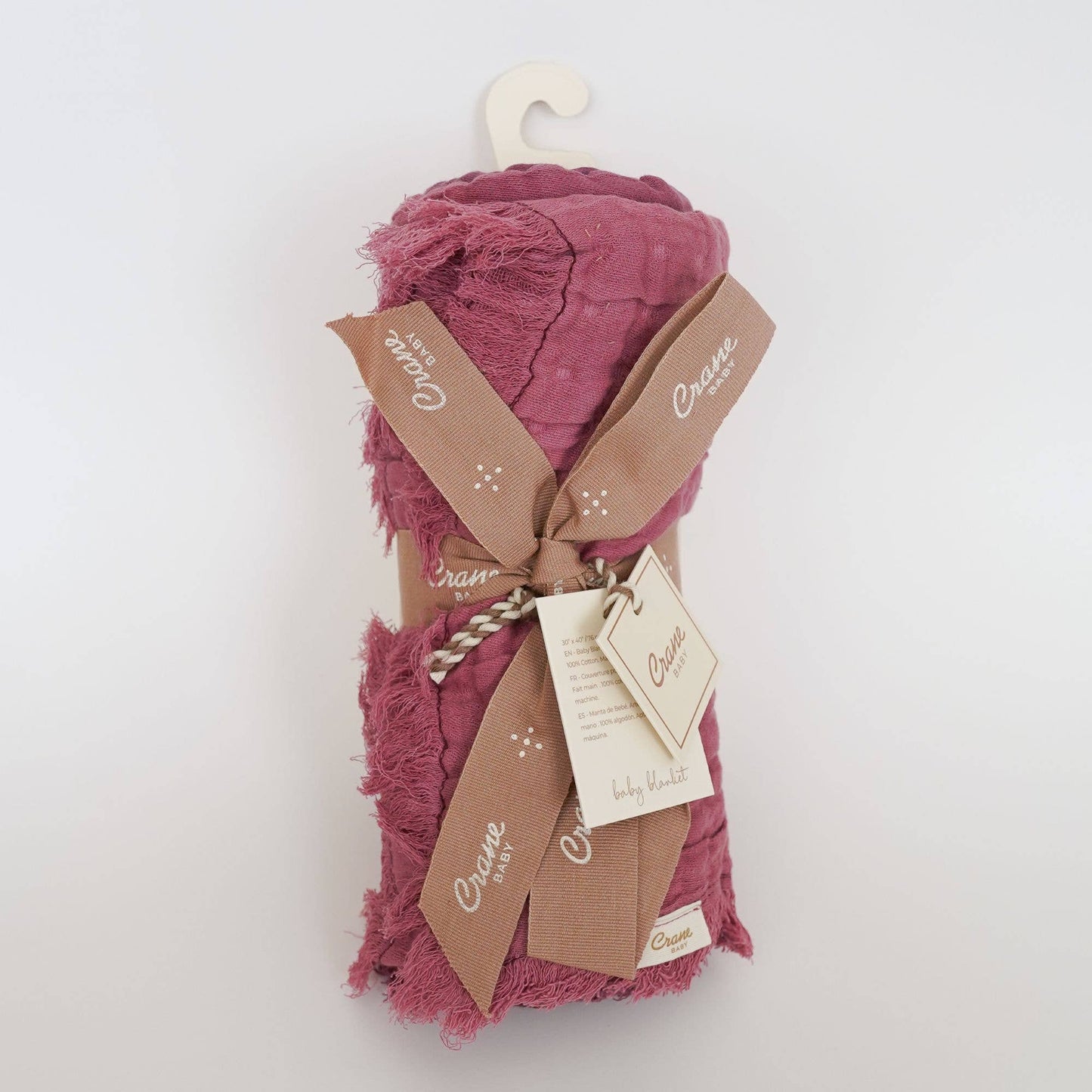 Orchid Ombre Muslin Blanket