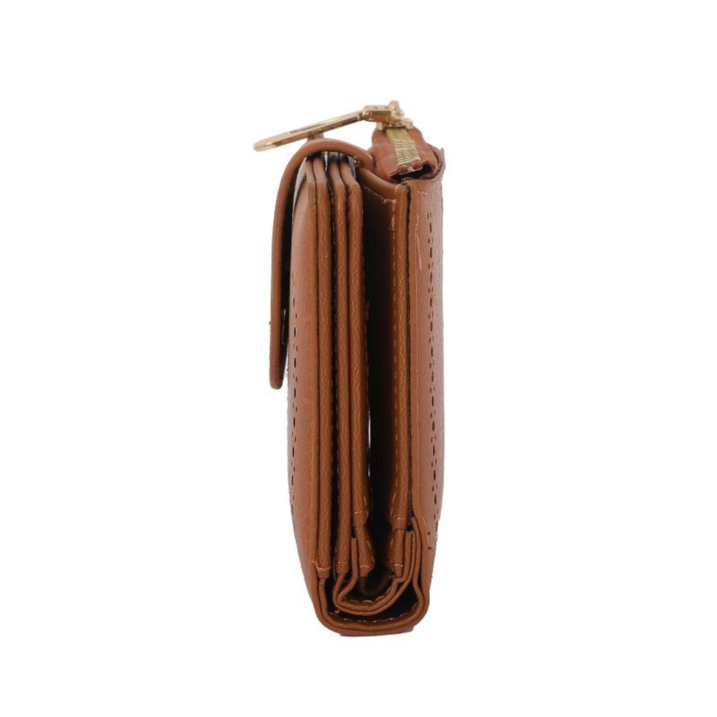 The Lena Vegan Leather Wallet: Tan