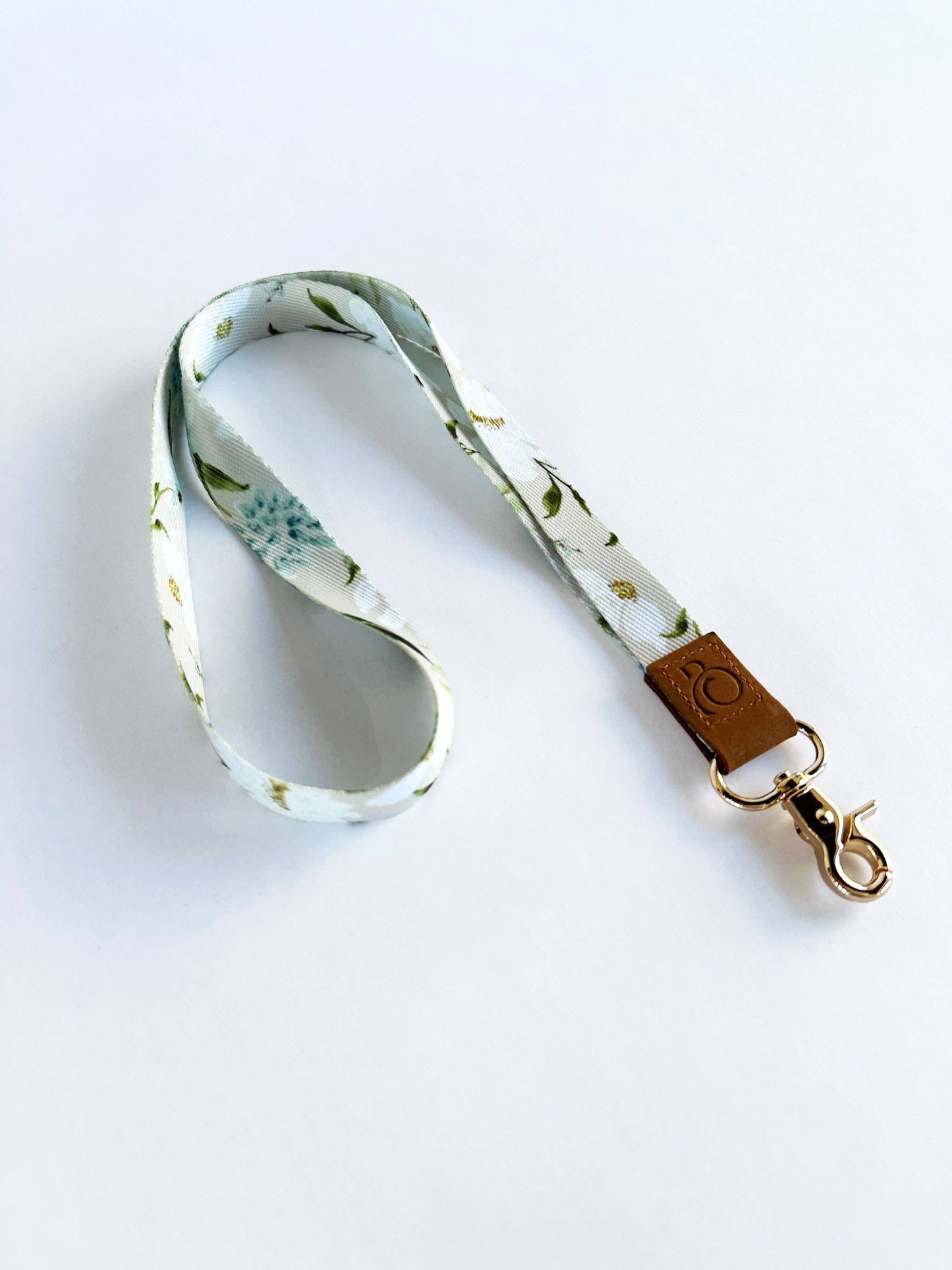 Neck Lanyard: Tan Floral