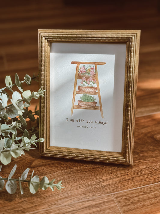 I am with You Gold Frame