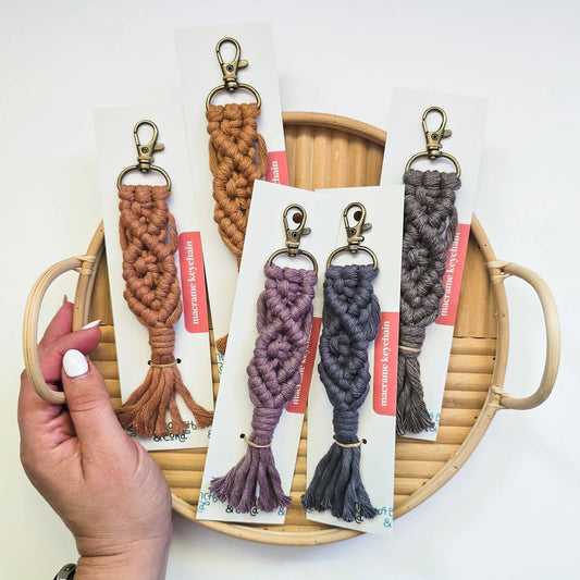 Macrame Keychains - Neutrals