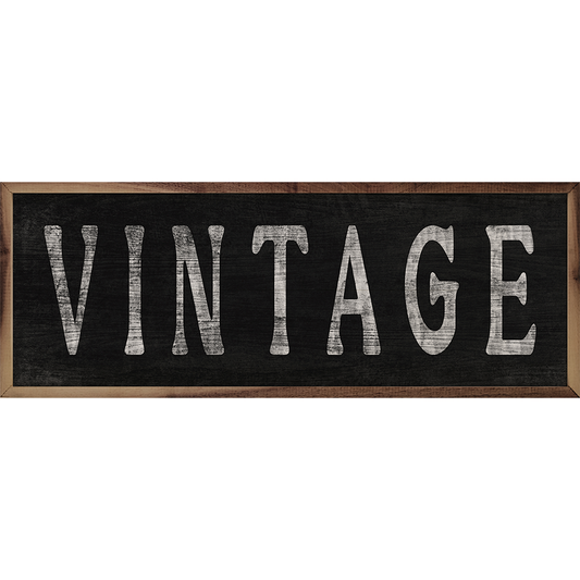 Vintage Simple Black: 12x4