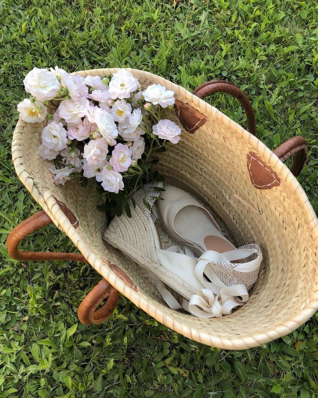 Bohemian French Market Basket – 100% Handmade