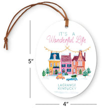 Load image into Gallery viewer, Oval Ornament - It&#39;s A Wonderful Life LaGrange Kentucky
