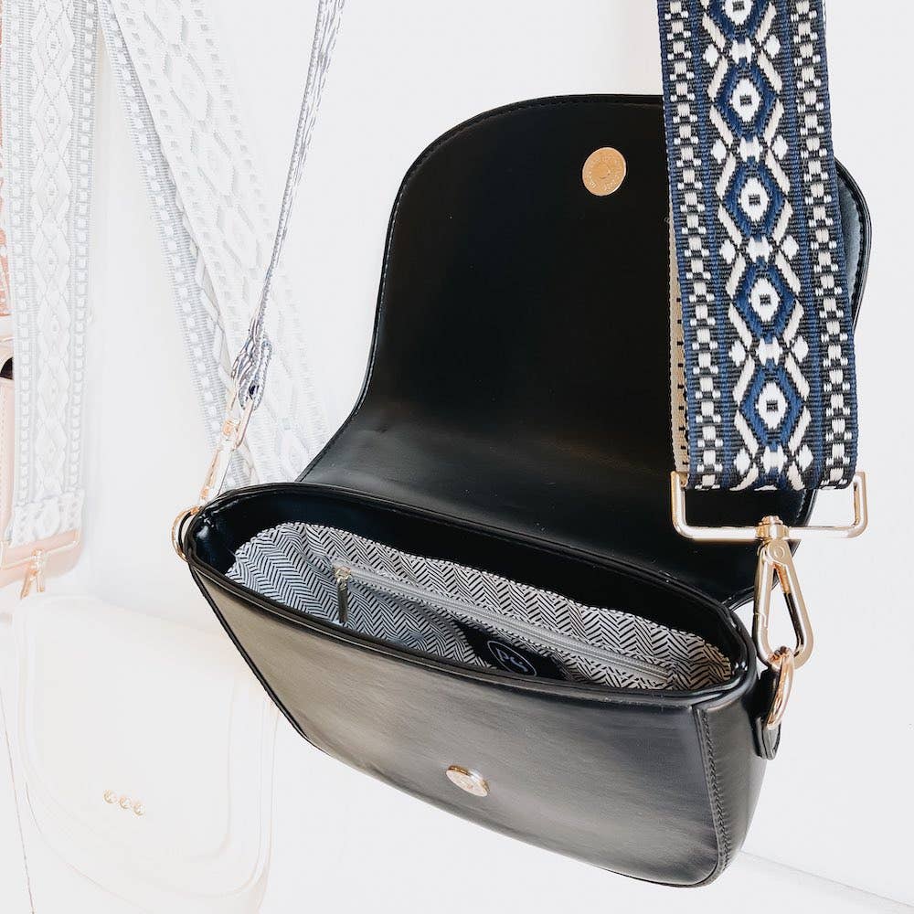 Serenity Saddle Bag: Black