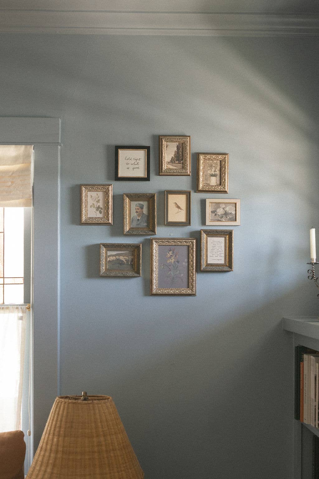 Bird Framed Antique Art: 7x9