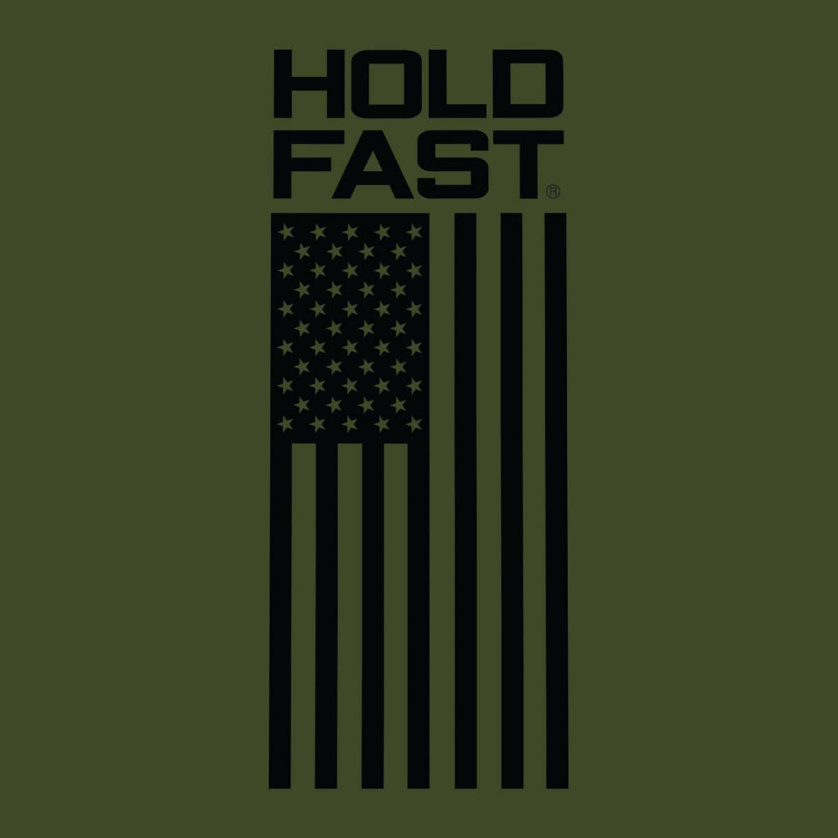 HOLD FAST Freedom Flag 22 oz Stainless Steel Tumbler With Handle: Army Green