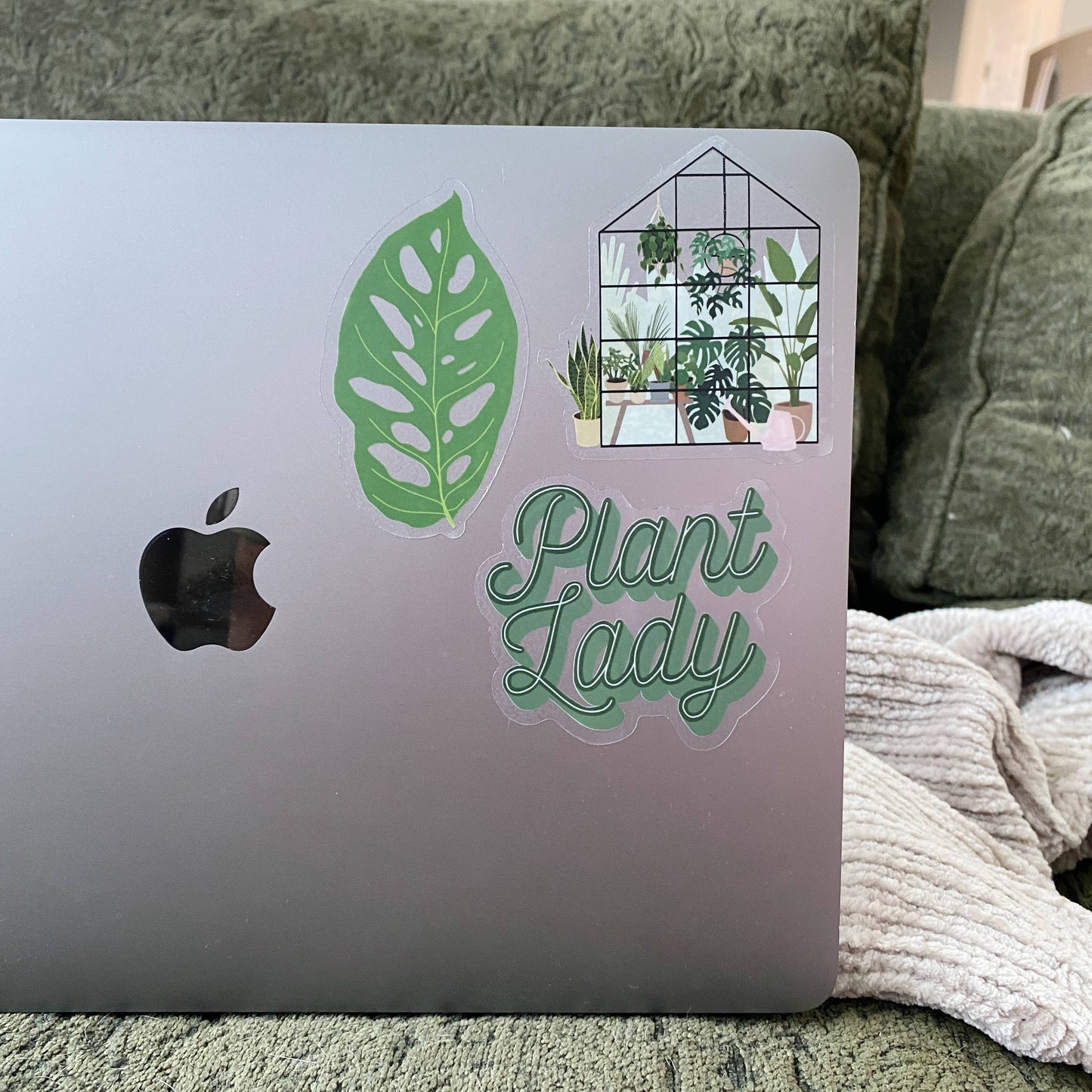 Plant-Filled Greenhouse clear Sticker