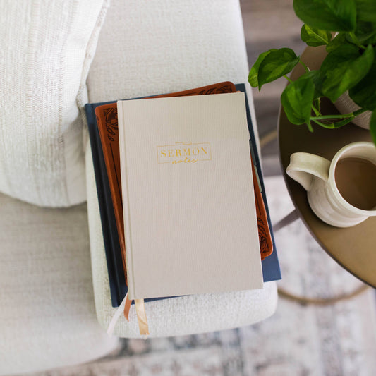 Sermon Notes Journal - Beige