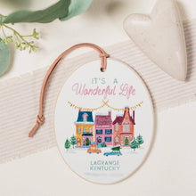 Load image into Gallery viewer, Oval Ornament - It&#39;s A Wonderful Life LaGrange Kentucky
