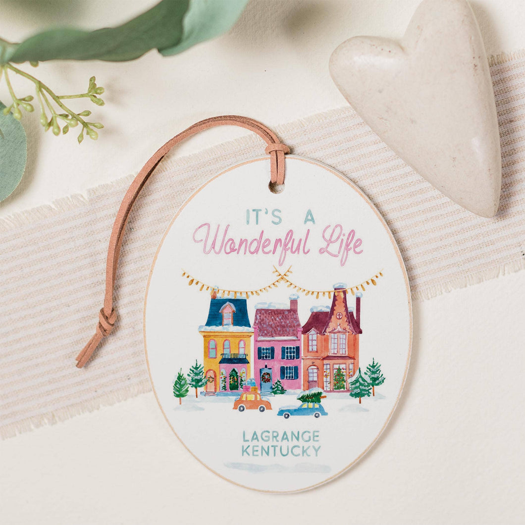 Oval Ornament - It's A Wonderful Life LaGrange Kentucky