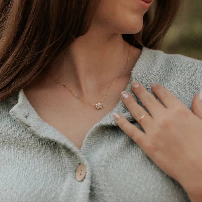 Blair Diamond Necklace: Silver