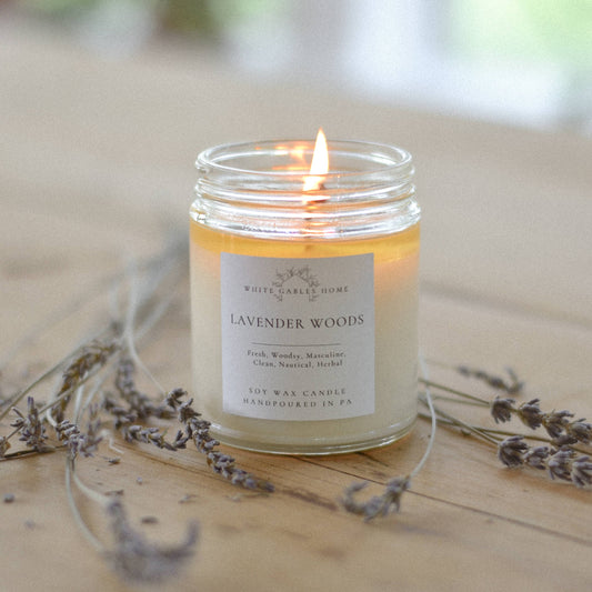 Lavender Woods Handpoured 8 oz. Soy Candle | Made in USA