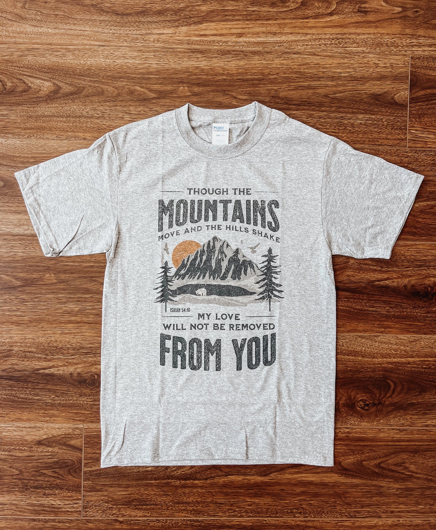 Isaiah 54:10 Mountains Graphic Tee