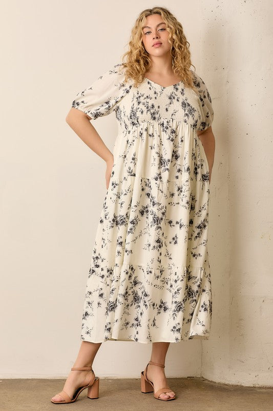 The Amber Floral Dress (Small-3X)