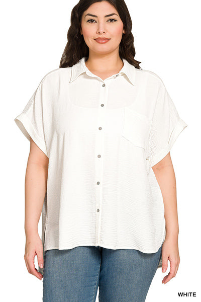 ZENANA Airy Button Down