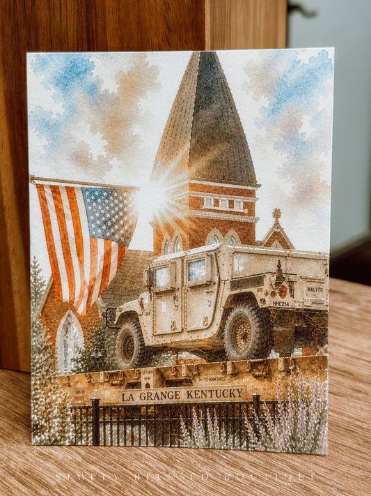 American Flag Postcard