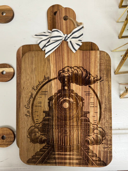 La Grange Kentucky Vintage Train Cutting Board