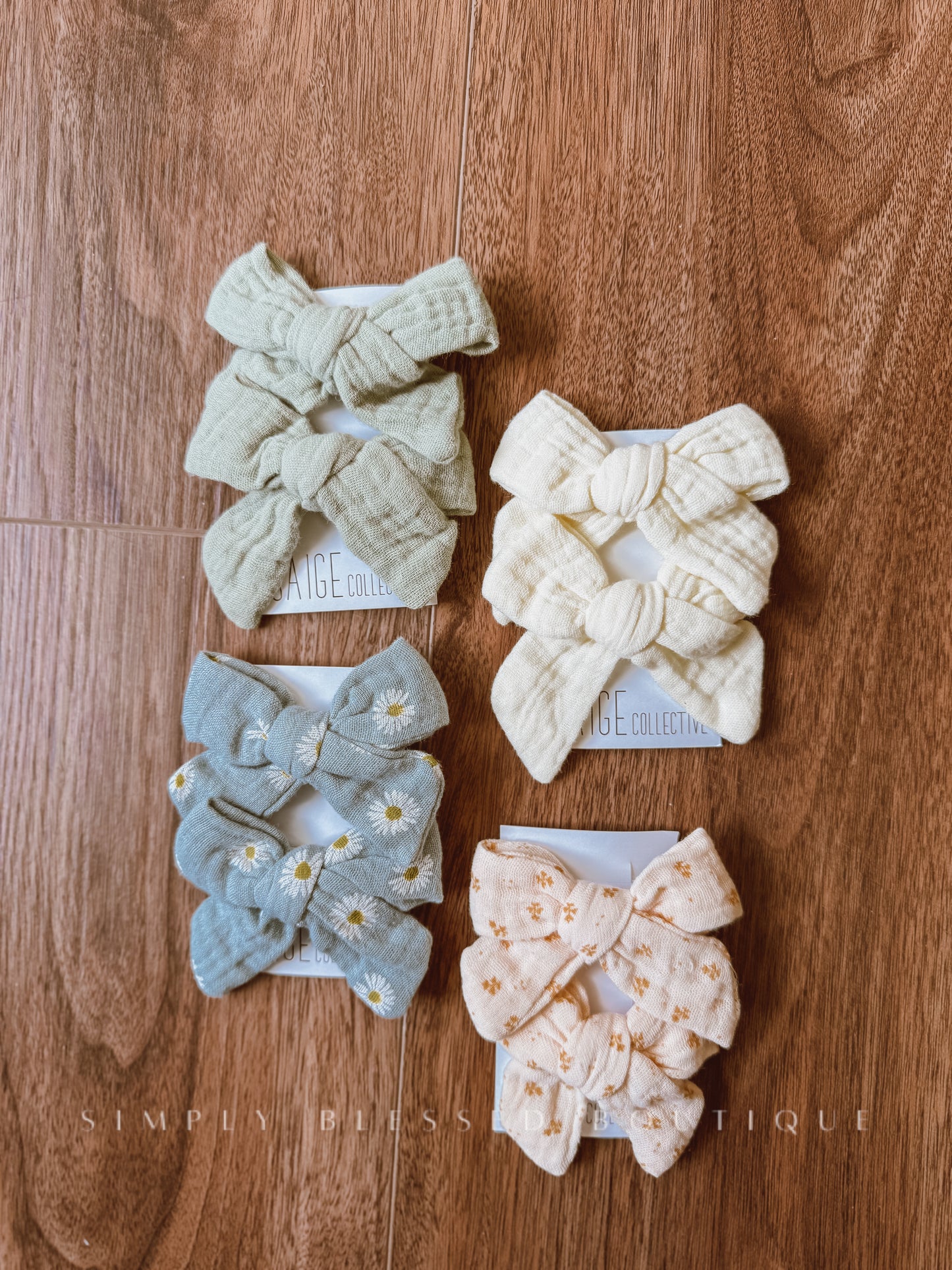 Boho Muslin - hair clips