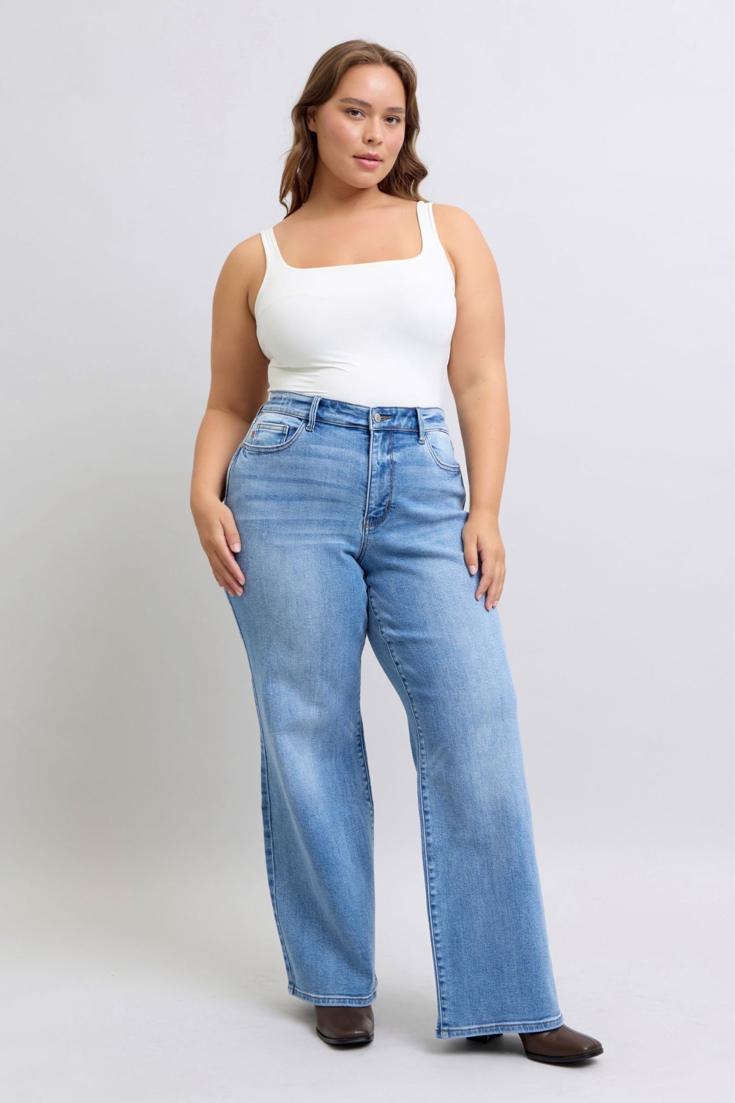 Judy Blue HW Vintage Wash Wide Leg (Sizes 3-24)