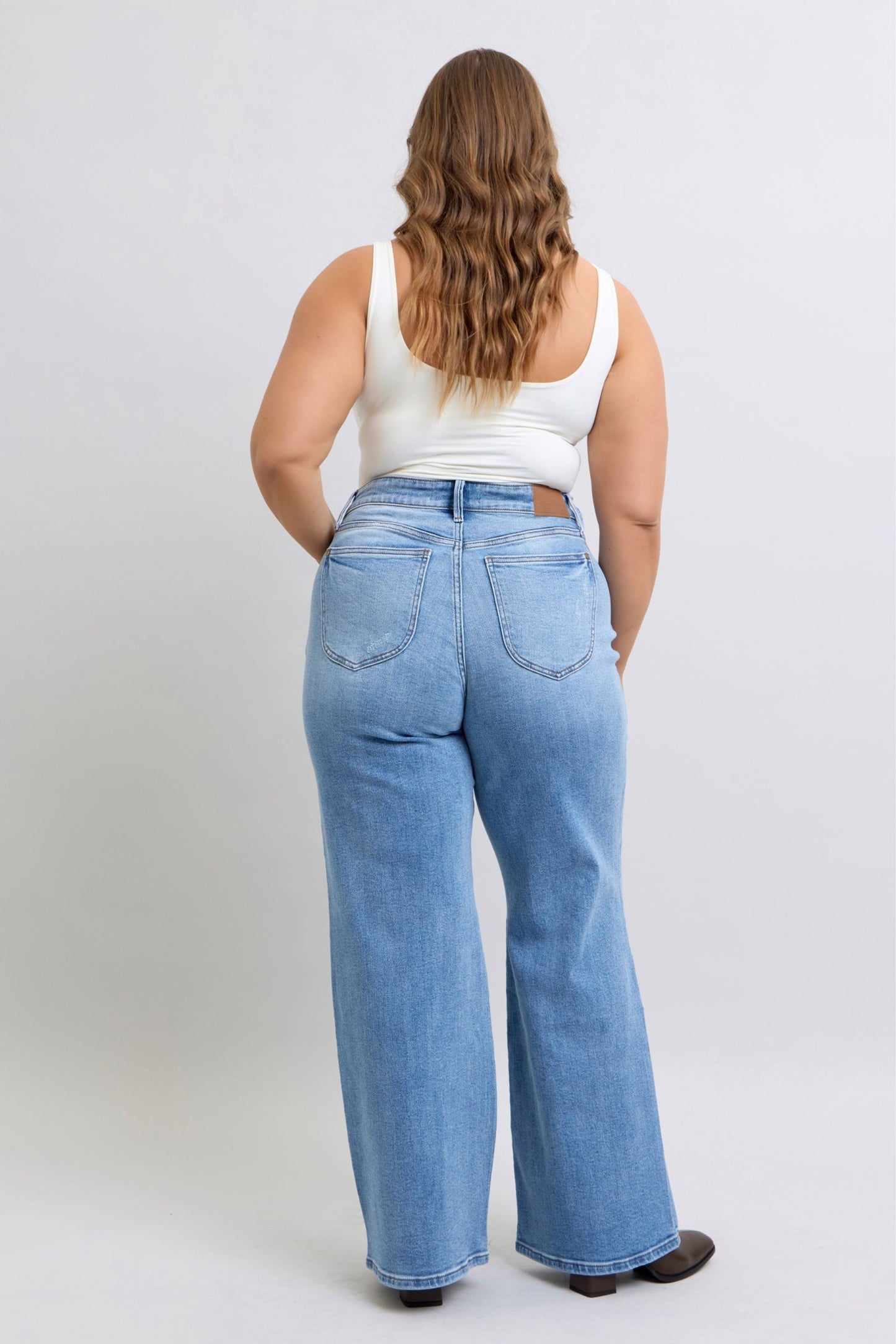 Judy Blue HW Vintage Wash Wide Leg (Sizes 3-24)