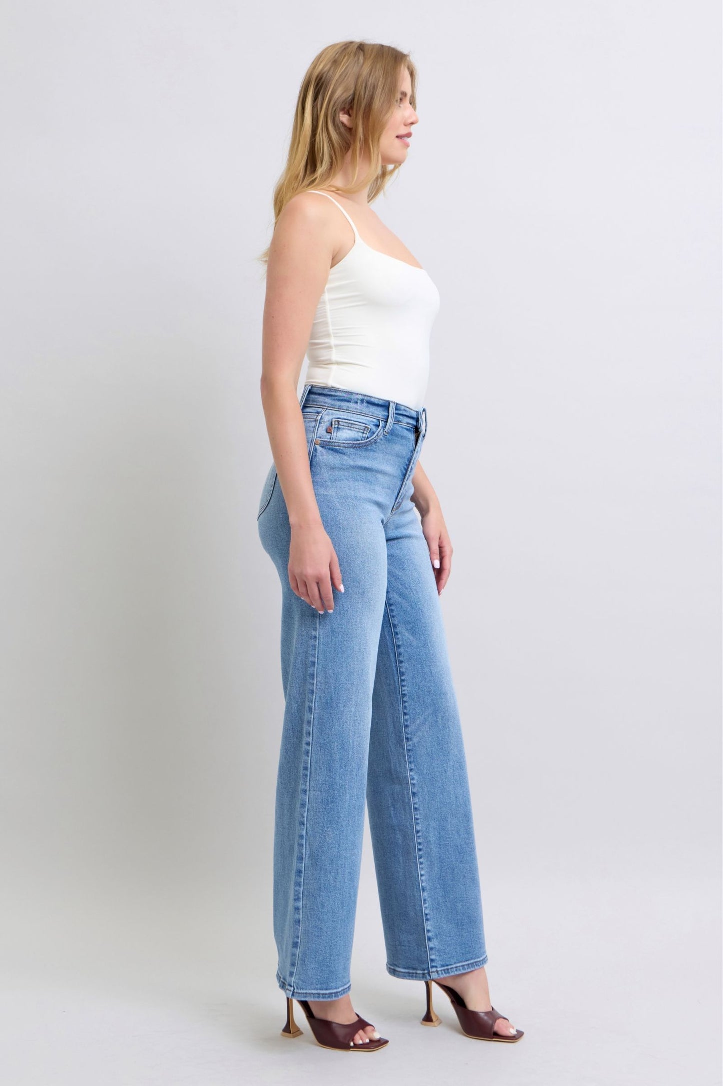 Judy Blue HW Vintage Wash Wide Leg (Sizes 3-24)