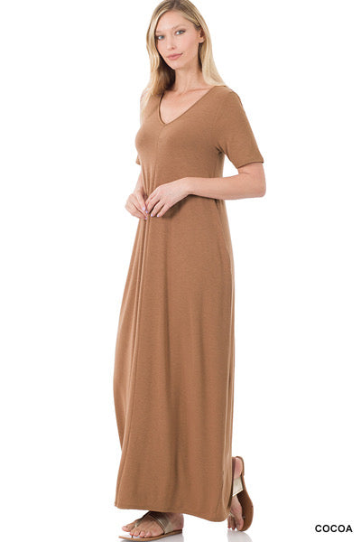 Camel Maxi Dress (S-XL)