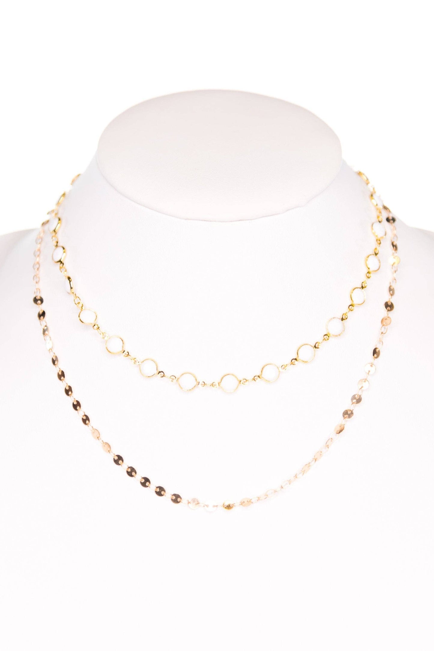 Kadee Necklace in White/Gold