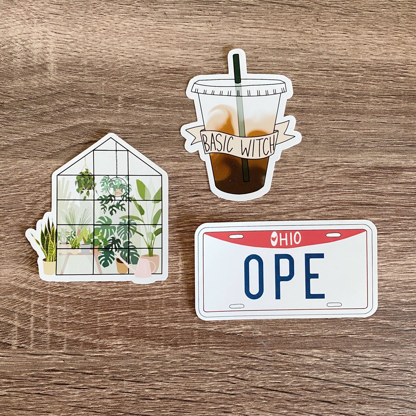Plant-Filled Greenhouse clear Sticker