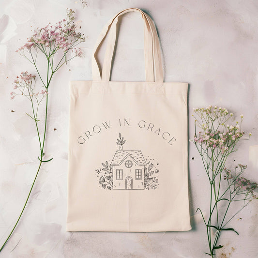 Grow In Grace Tote Bag