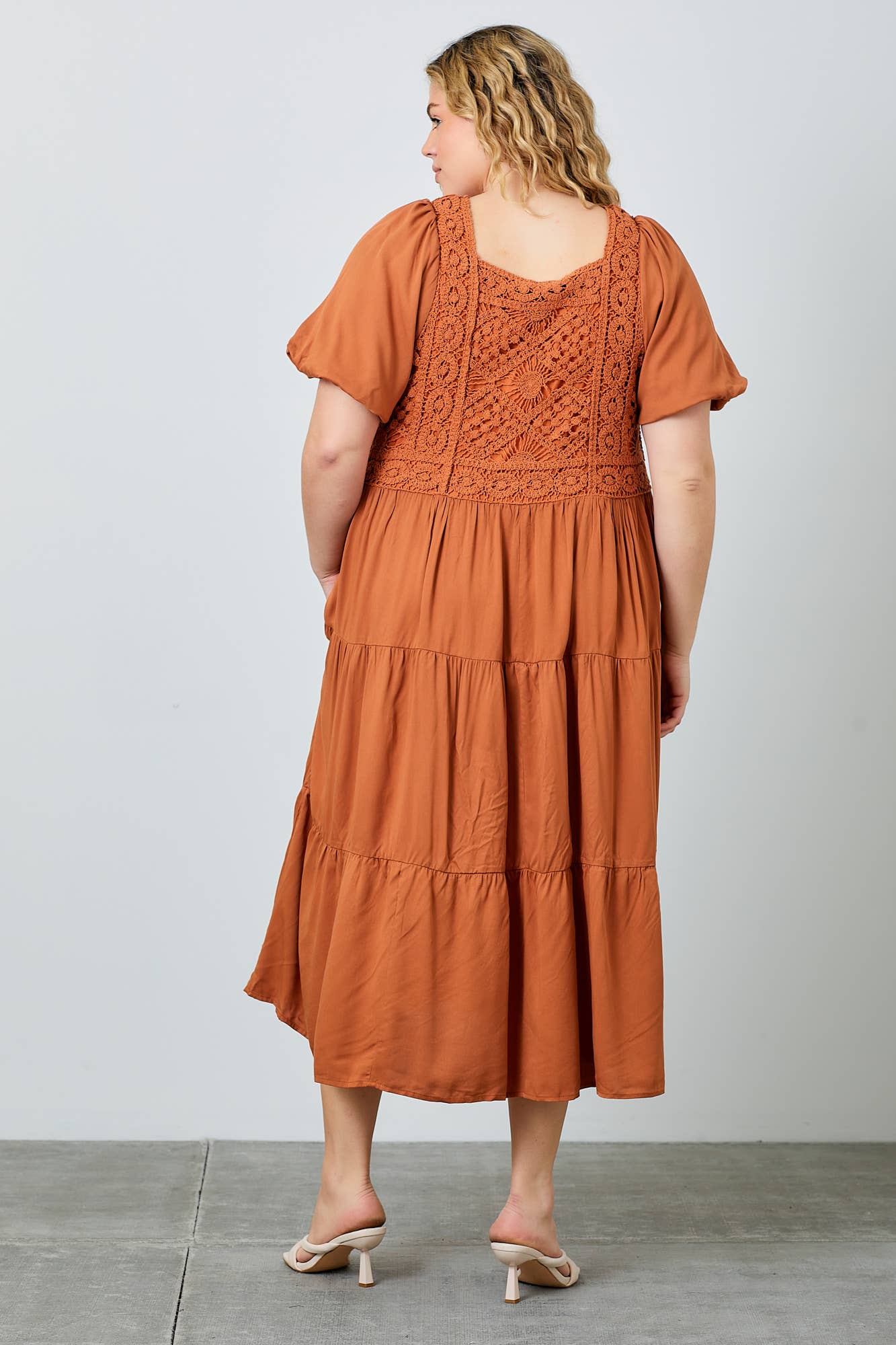 The Martha Crochet bodice Maxi Dress