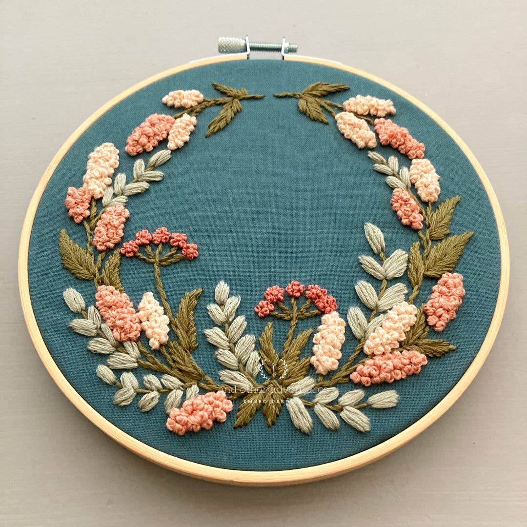 Hand Embroidery Kit - Kensington Apricot