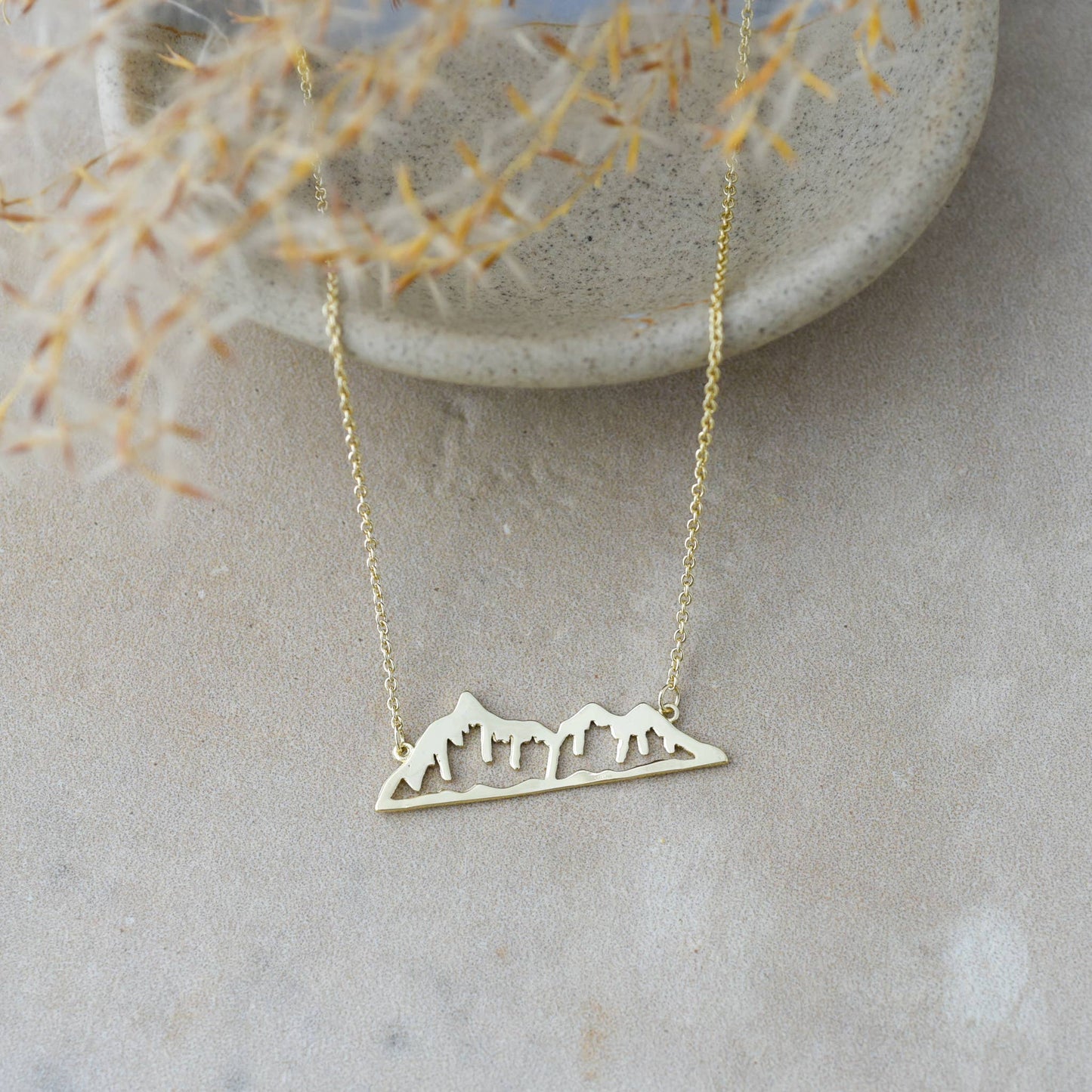 Cypress Necklace: Gold