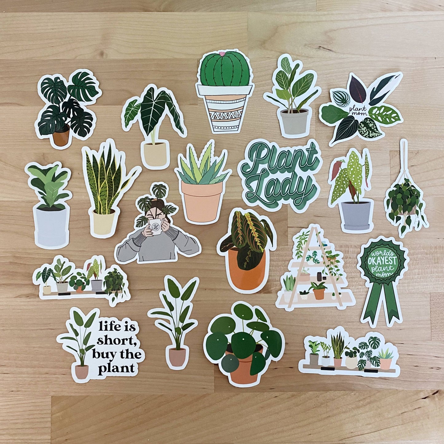Life is Short, Buy the Plant Sticker