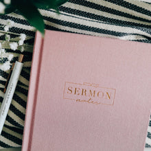 Load image into Gallery viewer, Sermon Notes Journal - Pink Linen
