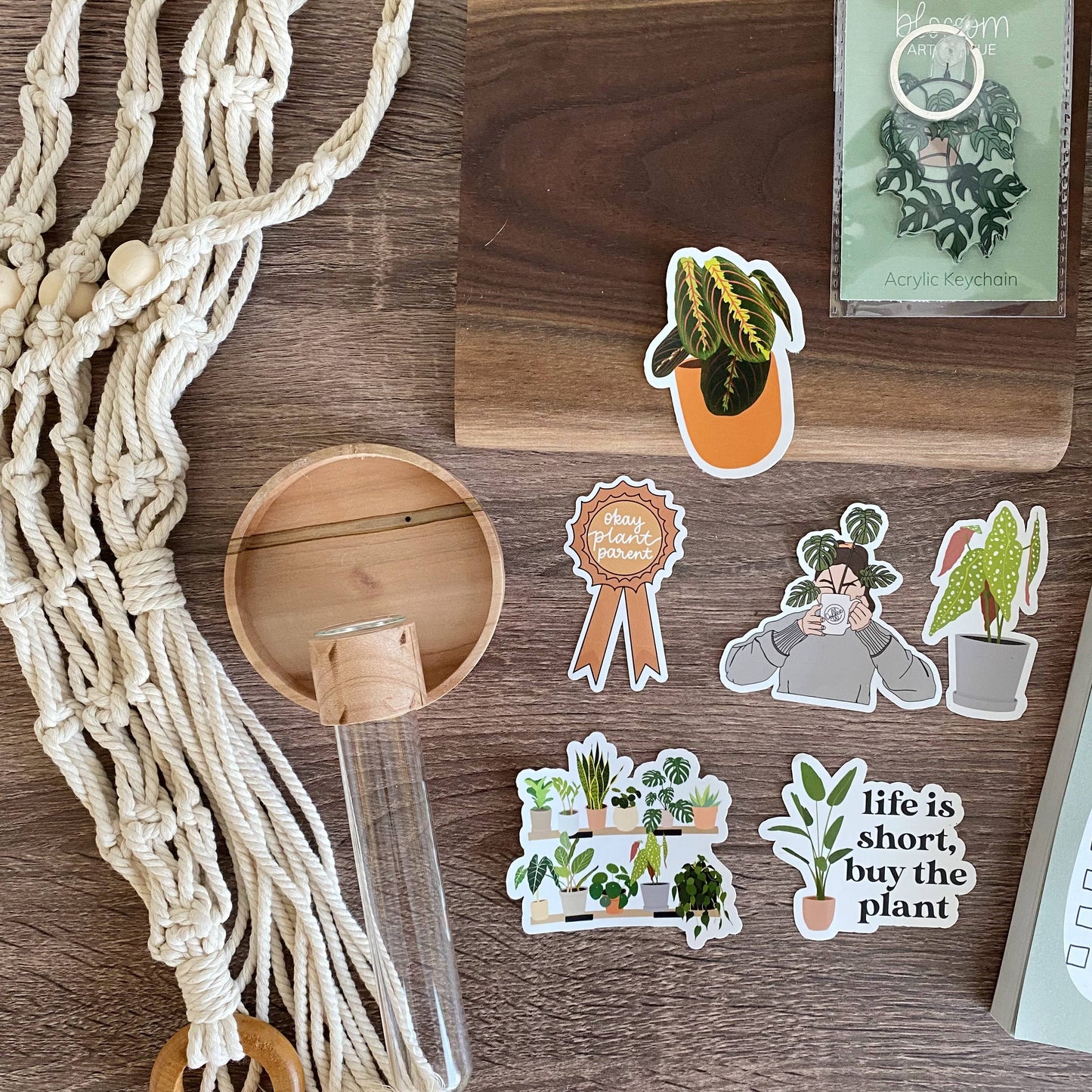 Life is Short, Buy the Plant Sticker