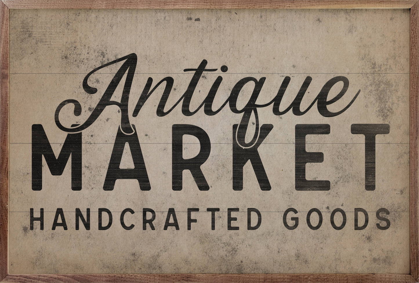 Antique Market Handcrafted Goods White: 8x5