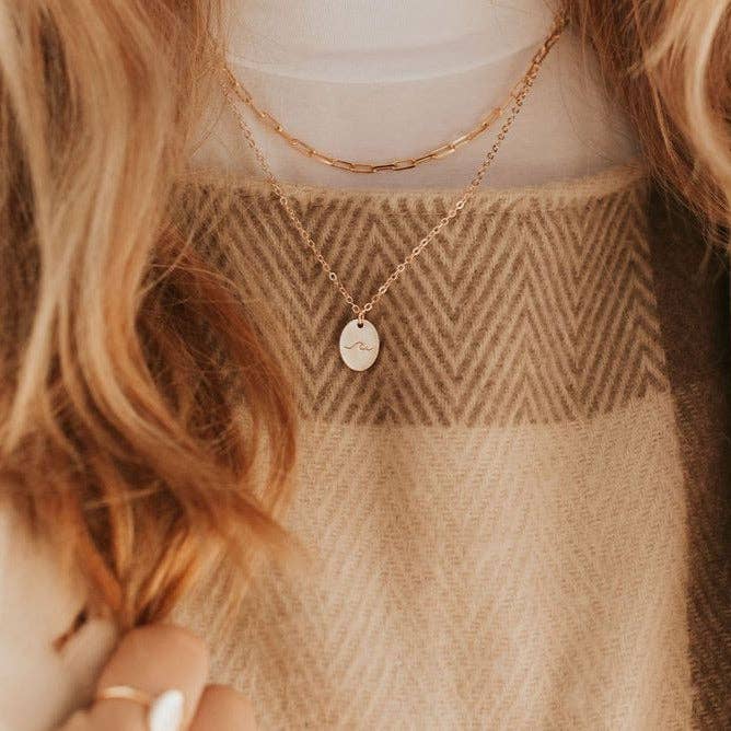 Madeline Gold Filled Paperclip Necklace: 18"