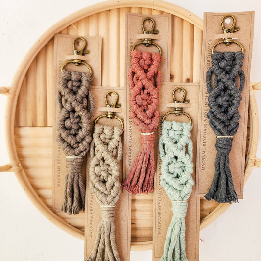 Macrame Keychains - Neutrals