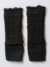 Load image into Gallery viewer, Knitted Arm Warmers - Black
