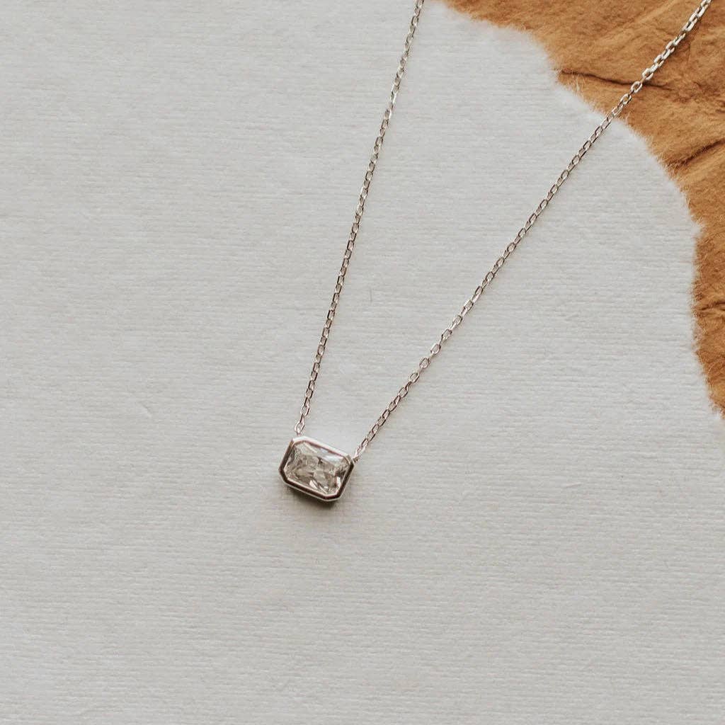 Blair Diamond Necklace: Silver