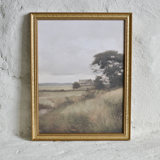 Willow & Wheat Artwork: Gold Frame / 5x7