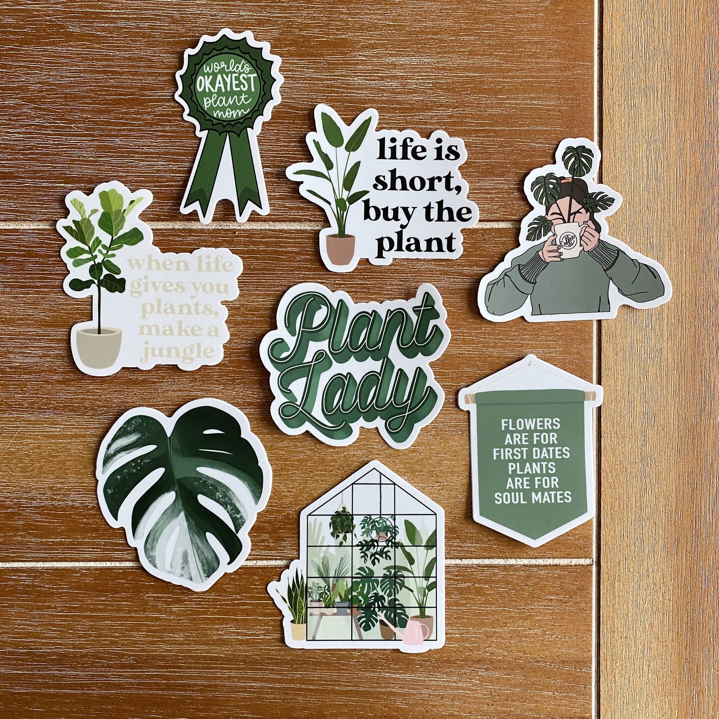 Life is Short, Buy the Plant Sticker