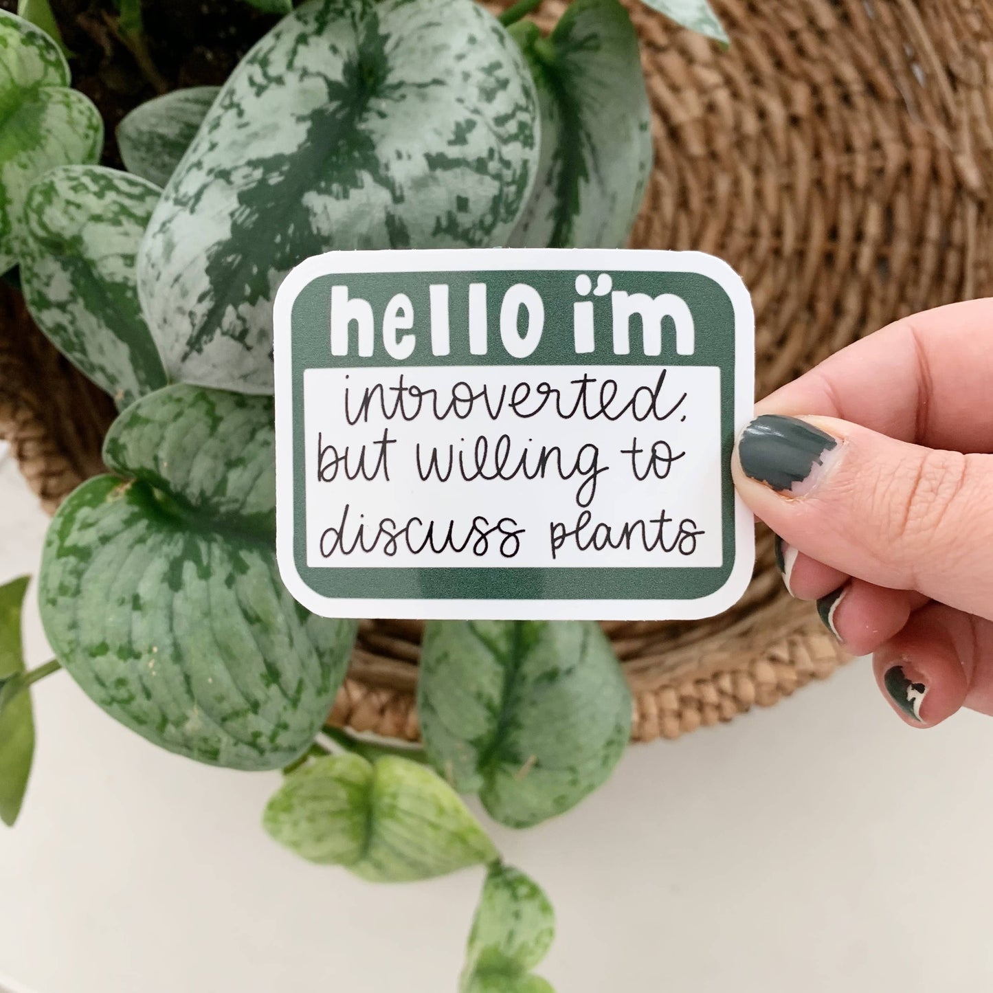 Willing to Discuss Plants Sticker