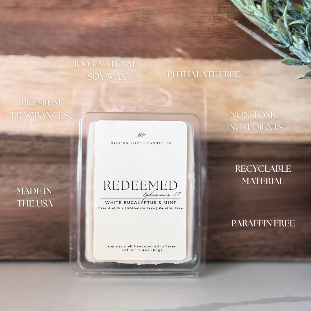 Redeemed | Eucalyptus & Mint | 2.4 oz. Soy Wax Melt